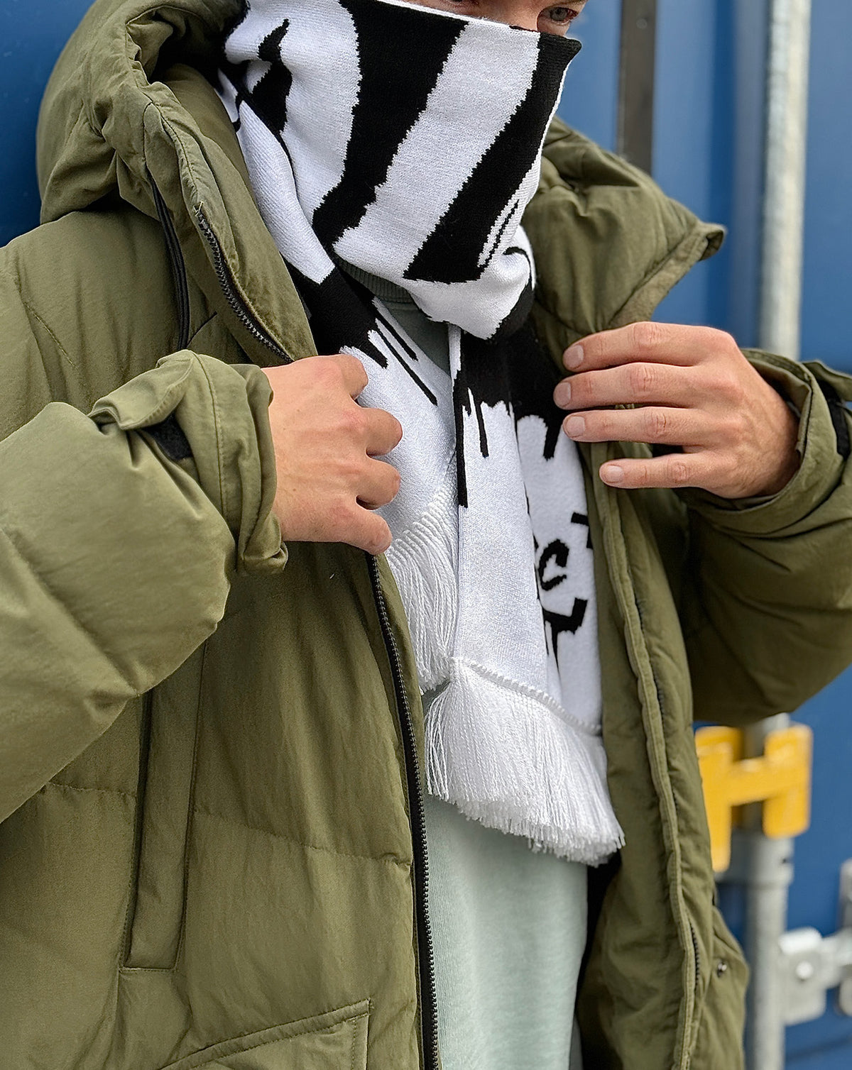Concrete Couture Drip Scarf