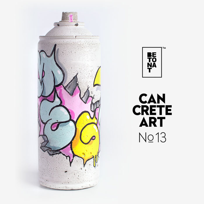 betonat graffiti kunst berlin cancreteart betondosen Mega Smer