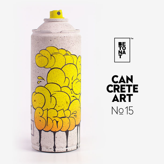 betonat graffiti kunst berlin cancreteart betondosen Bush