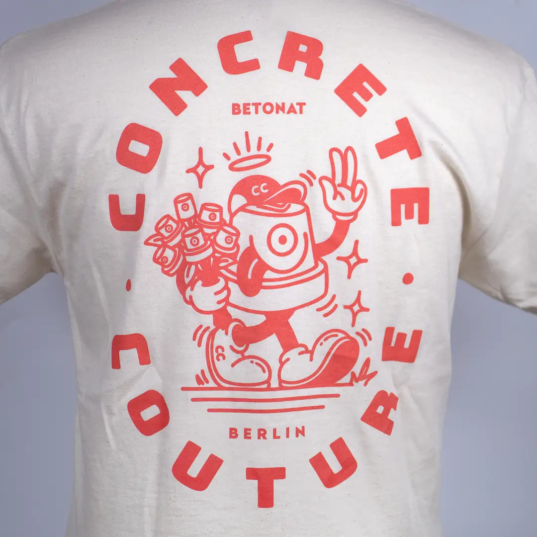 betonat berlin concrete couture cap flower tshirt