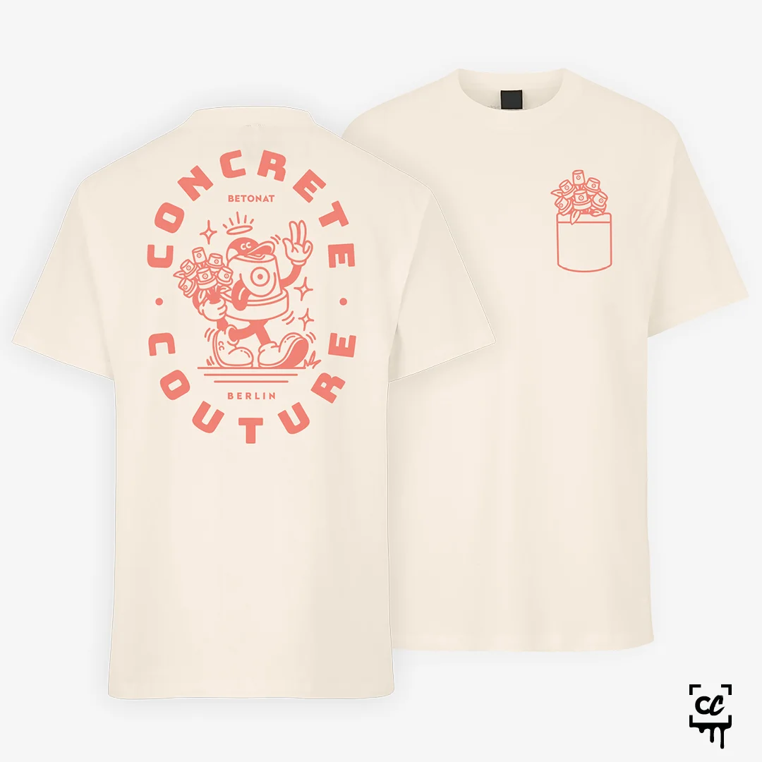 betonat berlin concrete couture cap flower tshirt